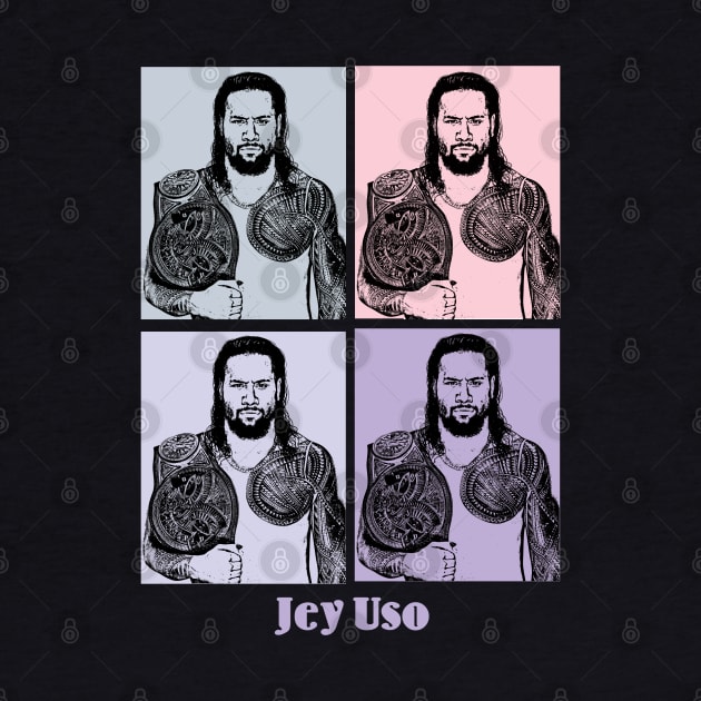 Jey Uso Pop Art by KERIKIL